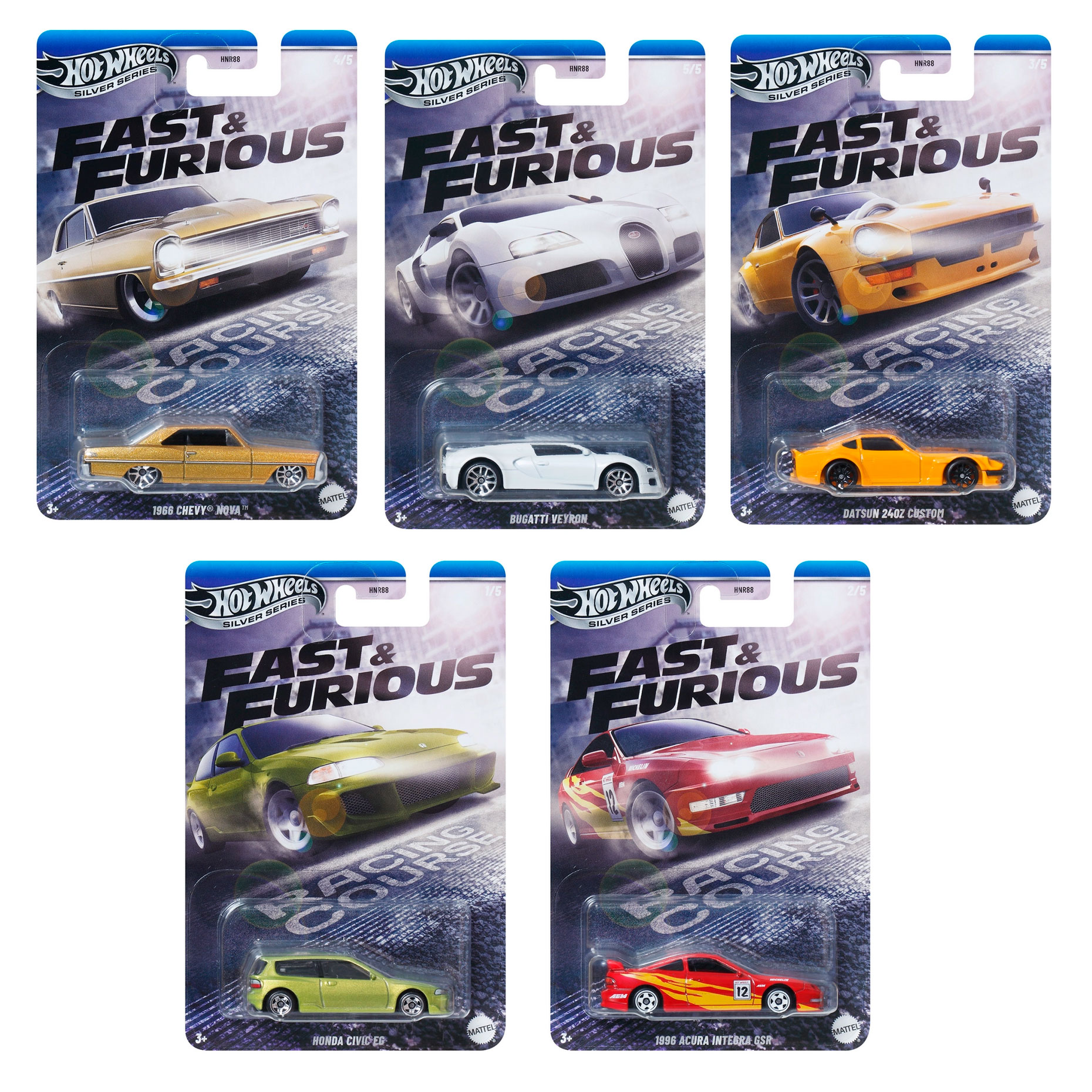 PACK RÁPIDOS Y FURIOSOS - Silver Series / RACING COURSE - FAST & FURIOUS · imagen 1