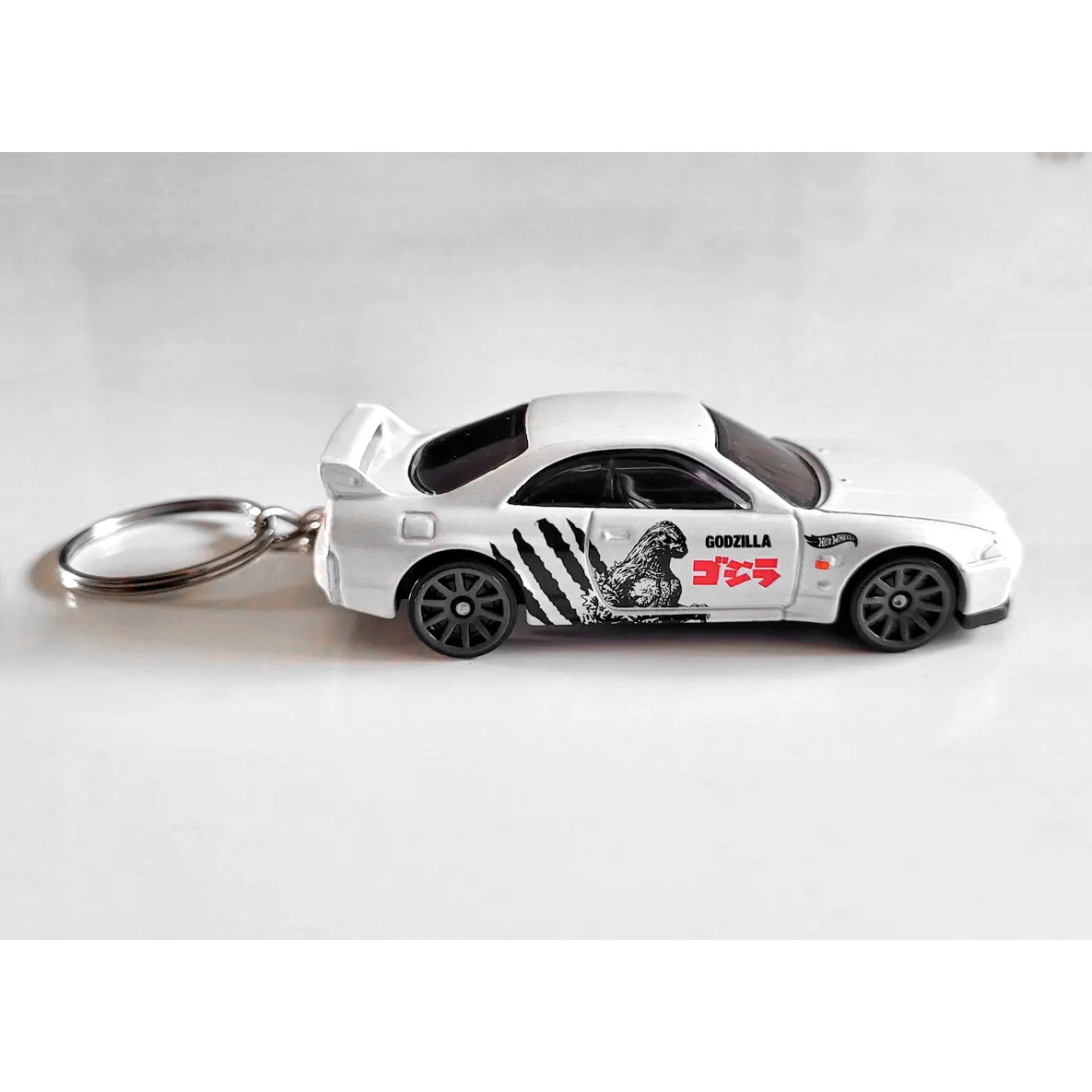NISSAN SKYLINE GT-R R33 - WHITE - Llavero · imagen 1