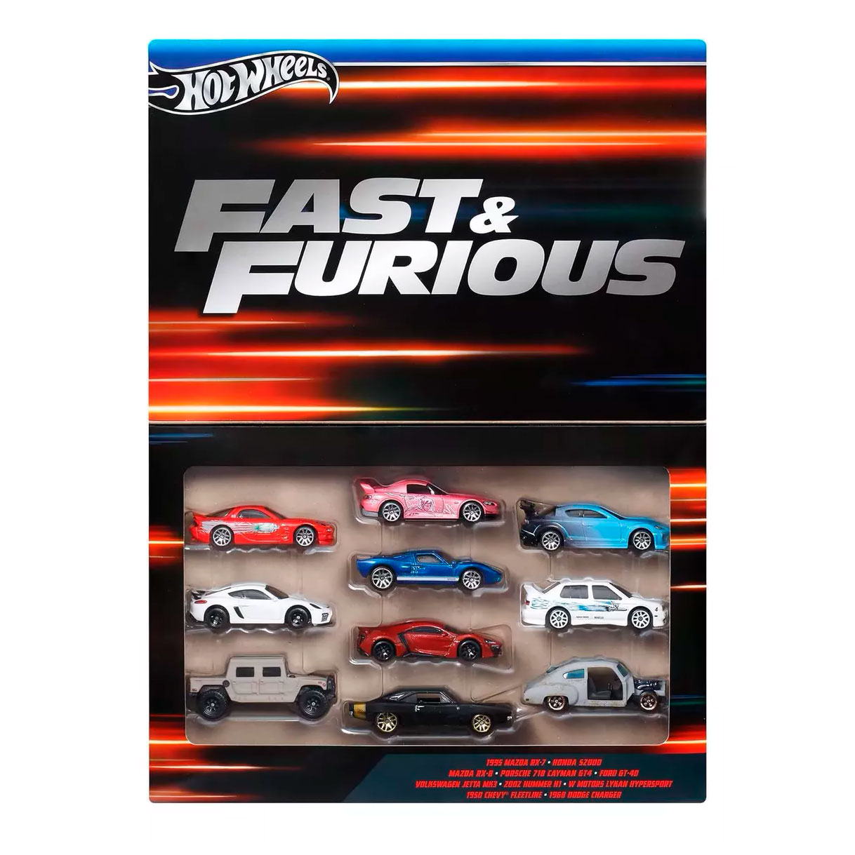 BOX PACK DE 10 FAST & FURIOUS - HOT WHEELS - Rápidos y Furiosos · imagen 1