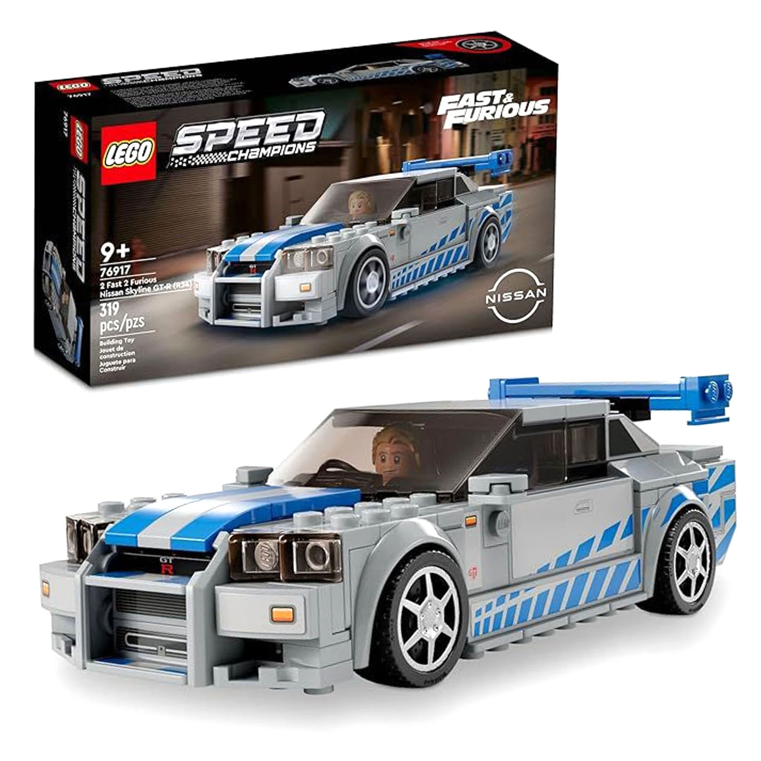 NISSAN SKYLINE GT-R R34 (BNR34) 1999 – Brian O’Conner - Lego – Rápidos y Furiosos · imagen 1