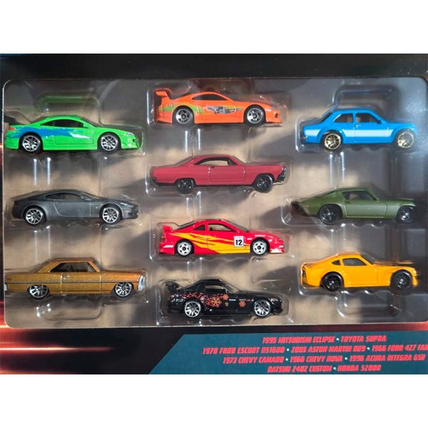 BOX PACK DE 10 FAST & FURIOUS - HOT WHEELS - Rápidos y Furiosos - SUPRA